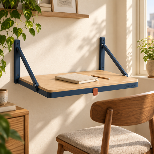 Haxelli Ledge Entryway Shelf with Hooks