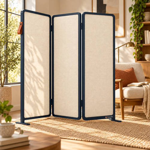 Haxelli Screen 3-Panel Folding Room Divider